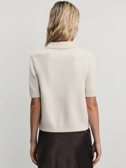 Кардиган с коротким рукавом с вискозой в составе / Zarina фото 5