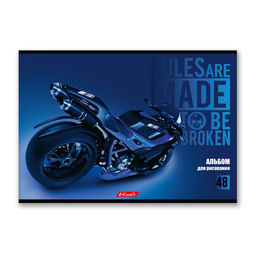 Светоч Альбом для рисования 100 г/м2 A4 29 х 20.5 см 48 л. на скобе 10 шт. 48АЛСК4_000261 Крутые байки