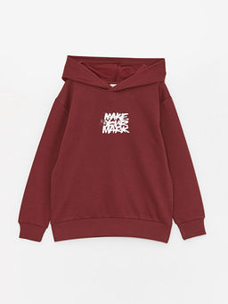 Rahat Kal?p Bask?l? Erkek ?ocuk Hoodie ve E?ofman Alt? - Waikiki фото 2