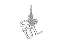 Подвеска из серебра куб.циркон., В10-1664