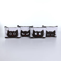 Цена за 2 шт. Кошелёк детский «Котики», маленький, монетница, МИКС