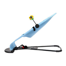 Шезлонг детский, кресло - качалка с игрушками для новорождённых Крошка Я, цвет голубой  фото 4