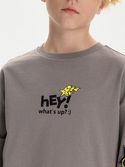 PELICAN, джемпер для мальчиков, Серый фото 4