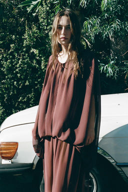 FLOWING MAXI DRESS - Zara фото 5