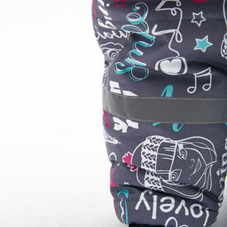 RODOS Комбинезон детский зима МРК-01д Серый/Фуксия/Ментол