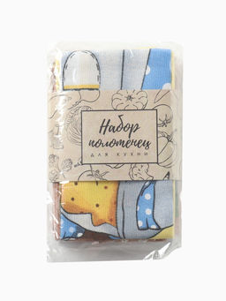 Набор кухонных полотенец Доляна Светлой пасхи 4 шт., 28?46 см, рогожка, 100% хлопок, 160 г/м?