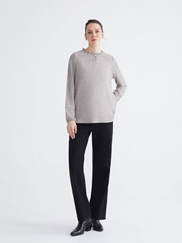 F?rf?rl? Bisiklet Yaka Bluz