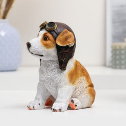 Фигурка полистоун «Щенок-авиатор», 14×10×16 см