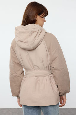 Vizon Oversize Kal?p Kemerli Kapusonlu Parka Mont TWOAW25MO00097