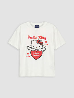Hello Kitty Bask?l? K?z ?ocuk ?ortlu Pijama Tak?m?