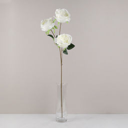 Цветок искусственный Пион белый 80 см / RF-1572 /уп 400/ - Галеонтрейд фото 3