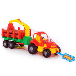 Крепыш, трактор с полуприцепом-лесовозом - Полесье фото 5