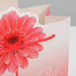 Пакет подарочный, упаковка, Flower, 25 х 26 х 10 см