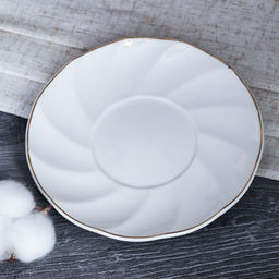 Чайный набор 12 предметов 220 мл витая форма / GH03-12M 220 /уп 8/ Костяной - Галеонтрейд фото 5