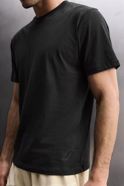 CAMISETA ALGOD?N ENTRENAMIENTO B?SICA / Negro - Zara фото 5