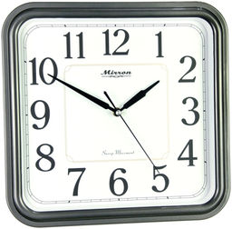 Настенные часы Mirron квадратные серые P2567AtCB