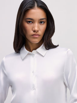 Базовая блузка из атласа / Zarina фото 6