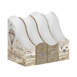 Лотки для бумаг верт., 31*23.5*8.5 см, набор 4 шт., 2 цвета, TRAVELLING, шт