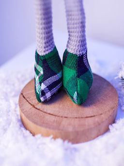 Фигура текстиль «Гном в зелёном» 54 см, 1 LED, от батареек AG13×3, свечение тёплое белое