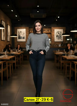 Туника женская в полоску - Bruno фото 3