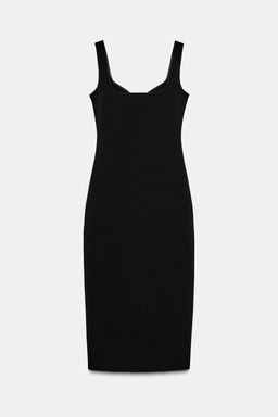 SHINY STRETCH MIDI DRESS - Zara фото 8