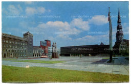 Открытка Рига.Площадь Латышских красных стрелков