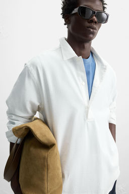 COTTON POLO SHIRT - Zara фото 14