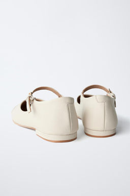 LEATHER BALLET FLATS - Zara фото 4