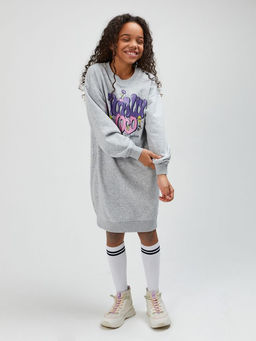 ACOOLA / Платье детское для девочек Willow серый меланж  фото 3