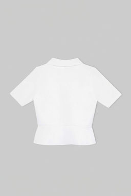 Ekru Peplum/Belden Oturmal_ D__me Detayl_ Triko Bluz TWOSS26BZ00158 - Trendyolmilla фото 5