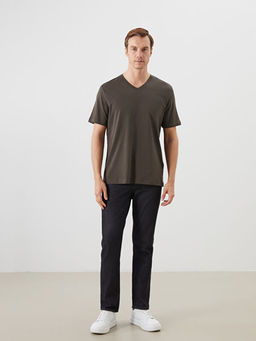 V Yaka K?sa Kollu Penye Erkek Ti??rt