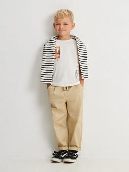 ACOOLA / Брюки детские для мальчиков Kaponi бежевый  фото 4