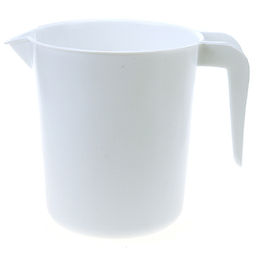 "Садовник" Кувшин пластмассовый 0,8л, д12см, h14см, белый, ГОСТ Р 50962-96 (Россия)