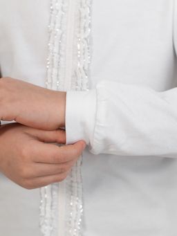 Блуза дев.арт.126/1-1,белая - Binita фото 7