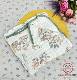 Муслиновое одеяло-плед для малышей