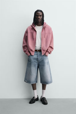 BERMUDA DENIM BAGGY FIT / Azul