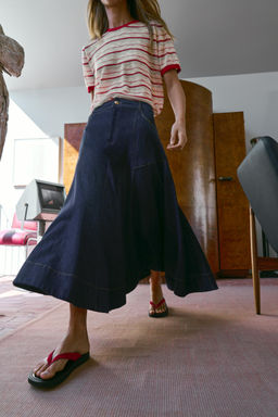 FALDA MIDI EVAS? / Azul - Zara фото 2