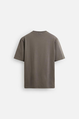 SLIM FIT MEDIUM WEIGHT T-SHIRT - Zara фото 9
