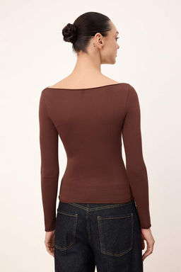 Siyah Yumusak Dokulu Kay?k Yaka Triko Kazak TWOAW26KZ00293 - Trendyolmilla фото 26