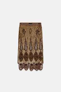 EMBROIDERED SKIRT ZW COLLECTION LIMITED EDITION - Zara фото 4