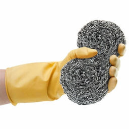 Перчатки латексные хоз. сверхпрочные М - Лето фото 2