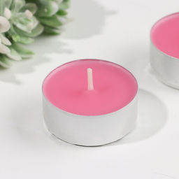 Набор свечей ароматических чайных «Пион», 3.8×1.6 см, 3.5 ч, 12 г, 6 шт.