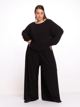 Брюки широкие BB19707BLK01 - Артесса фото 8