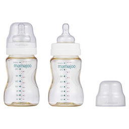 Бутылочка для кормления антиколиковая 0+ Gold Feeding Bottle, 250 мл (2 шт) 7121622 - Mamajoo фото 3
