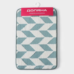 Коврик для ванной и туалета Доляна Ралли, 40?60 см, бирюзовый  фото 7