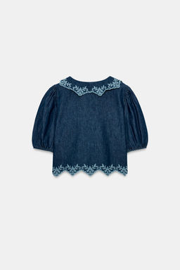 CAMISA Z1975 DENIM BORDADOS / ?ndigo - Zara фото 8
