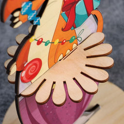 Салфетница деревянная Доляна Огненный Дракон, символ года 2024, 221010 см  фото 4