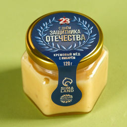 Крем-мёд С днём защитника отечества, вкус: имбирь,120 г.