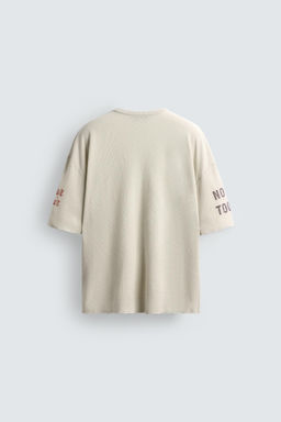 WASHED PRINT KNIT T-SHIRT - Zara фото 8