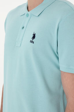 Erkek Slim Fit Polo Yaka A__k Mavi Basic Ti__rt Sepette S_rpriz _ndirim - U.s. polo assn фото 7